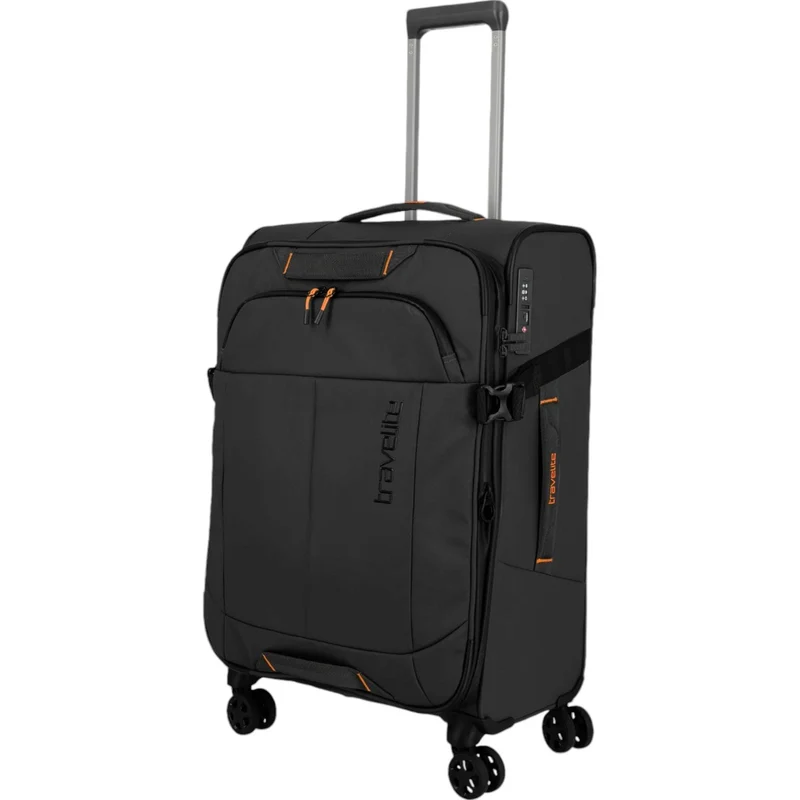 Travelite Briize 4-Rollen-Trolley M 67 cm -Schwarz