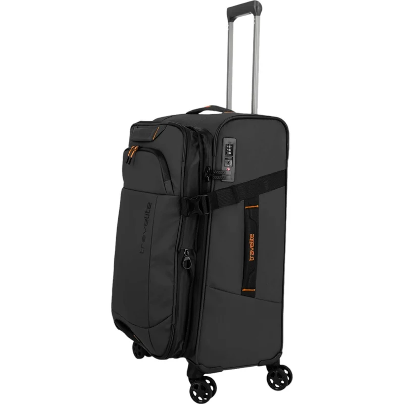 Travelite Briize 4-Rollen-Trolley M 67 cm -Schwarz