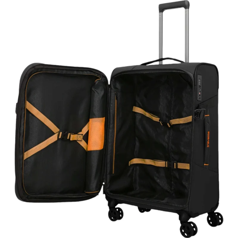 Travelite Briize 4-Rollen-Trolley M 67 cm -Schwarz