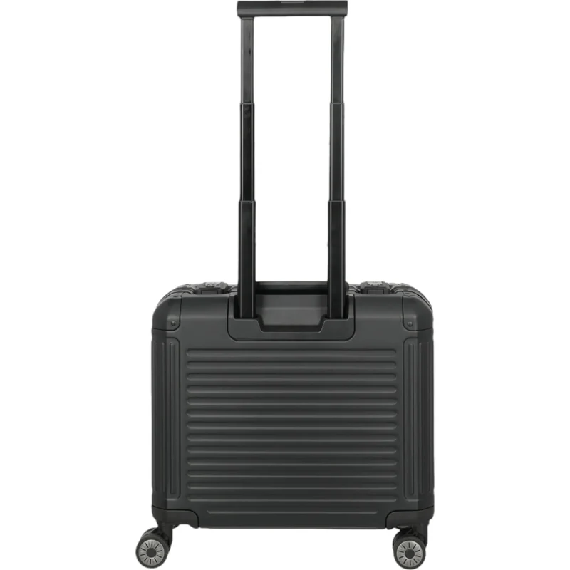 Travelite Next 4-Rad Business Trolley aus Aluminium 44 cm -Schwarz
