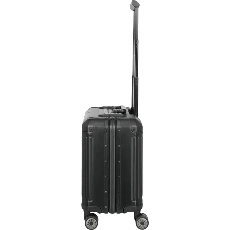 Travelite Next 4-Rad Business Trolley aus Aluminium 44 cm -Schwarz