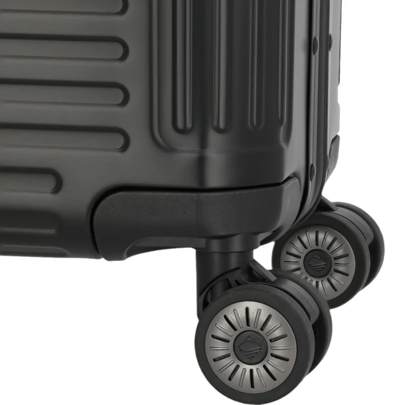 Travelite Next 4-Rad Business Trolley aus Aluminium 44 cm -Schwarz