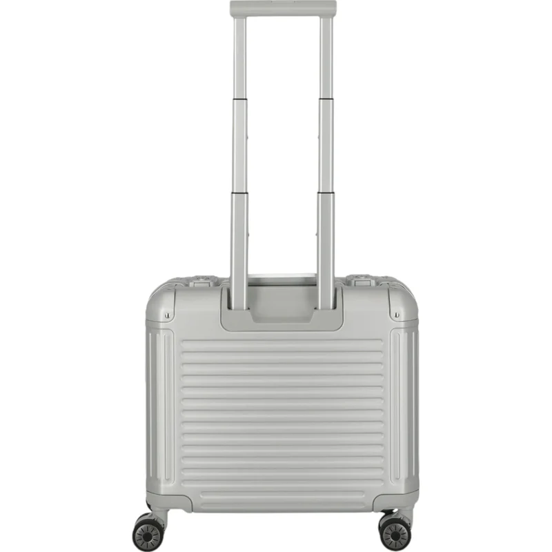 Travelite Next 4-Rad Business Trolley aus Aluminium 44 cm -Silber