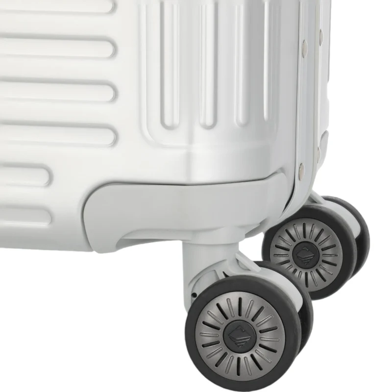 Travelite Next 4-Rad Business Trolley aus Aluminium 44 cm -Silber