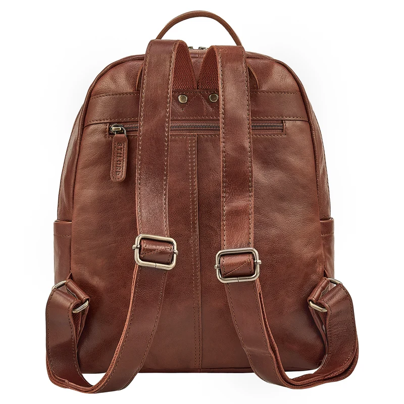 "Clarissa" Leder Rucksack Damen Mittelgroß für Tablet 13 Zoll
