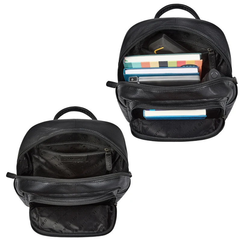 "Clarissa" Leder Rucksack Damen Mittelgroß für Tablet 13 Zoll