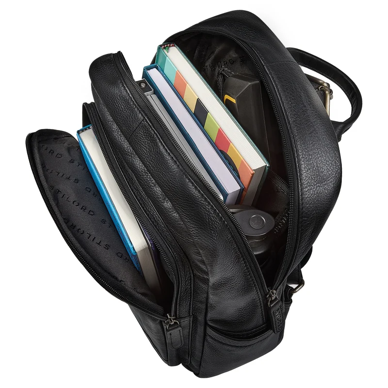 "Clarissa" Leder Rucksack Damen Mittelgroß für Tablet 13 Zoll
