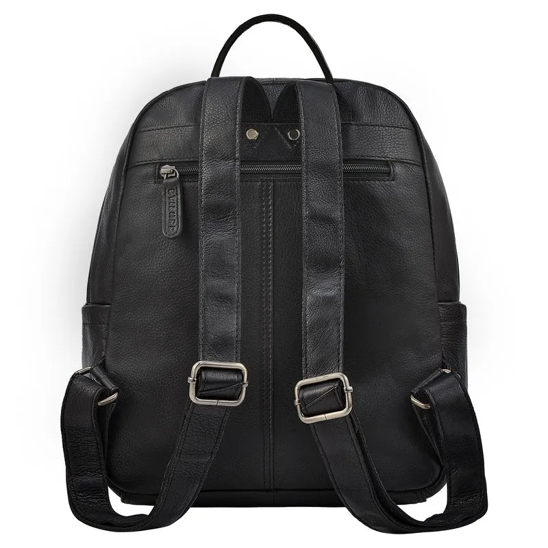 "Clarissa" Leder Rucksack Damen Mittelgroß für Tablet 13 Zoll