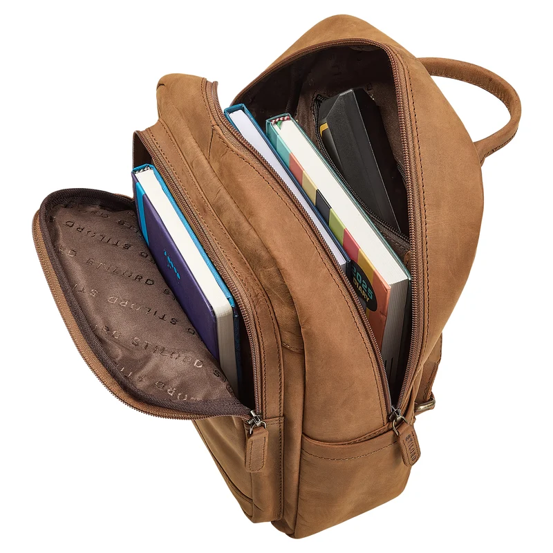 "Clarissa" Leder Rucksack Damen Mittelgroß für Tablet 13 Zoll