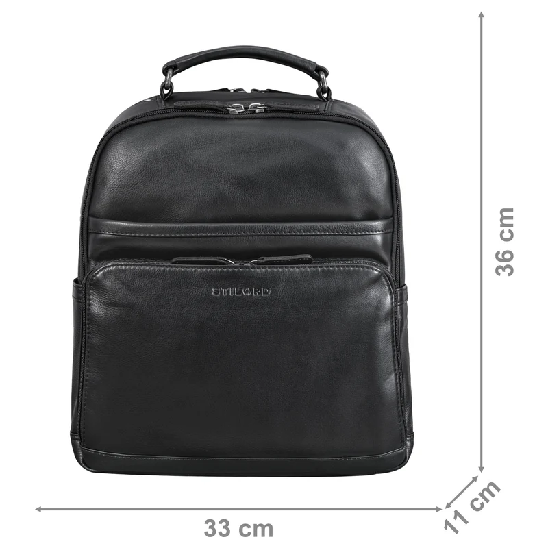 "Pasadena" Laptop Rucksack Leder 14 Zoll