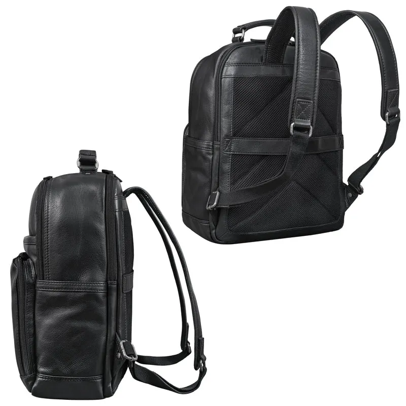 "Pasadena" Laptop Rucksack Leder 14 Zoll