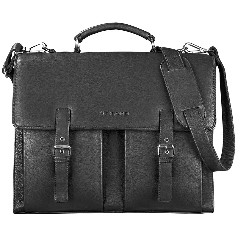 "Detroit" Aktentasche Herren Leder Groß Vintage für 16 Zoll Laptop