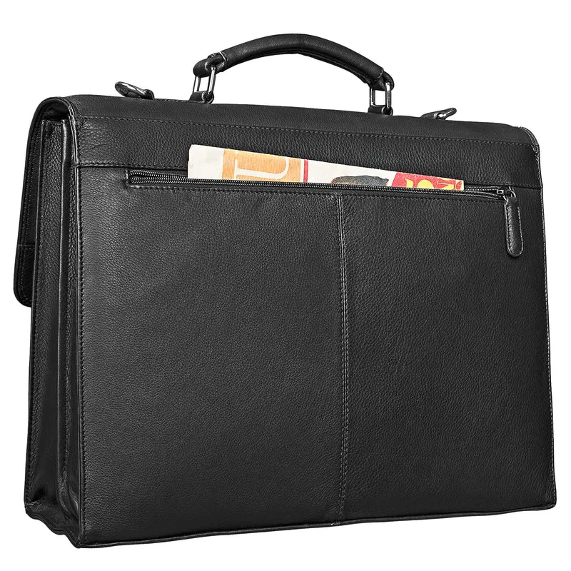"Detroit" Aktentasche Herren Leder Groß Vintage für 16 Zoll Laptop