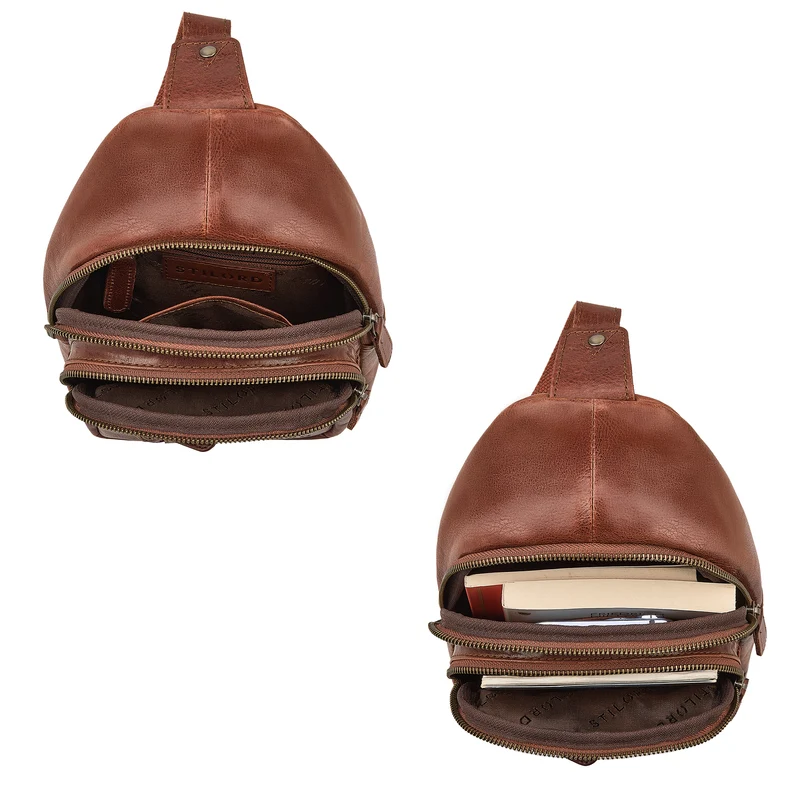 "Montego" 2-in-1 Sling Bag aus Echtleder für Herren