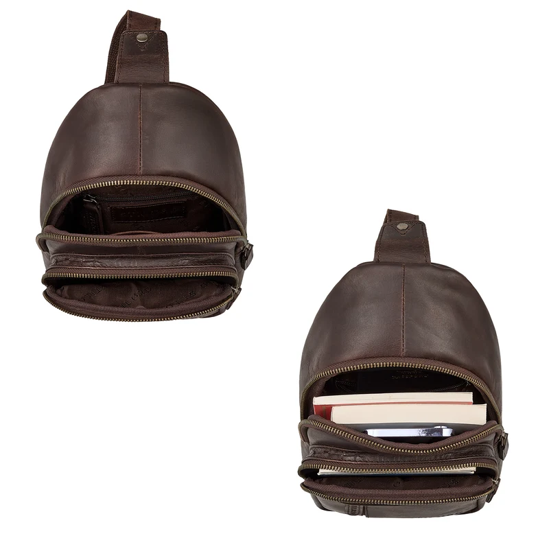 "Montego" 2-in-1 Sling Bag aus Echtleder für Herren