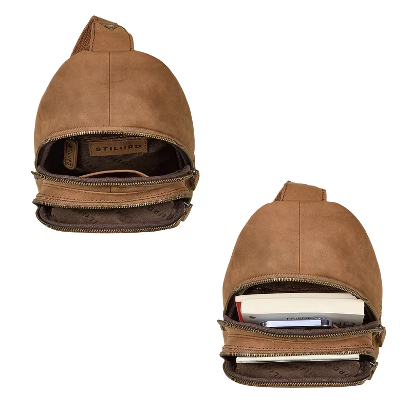 "Montego" 2-in-1 Sling Bag aus Echtleder für Herren