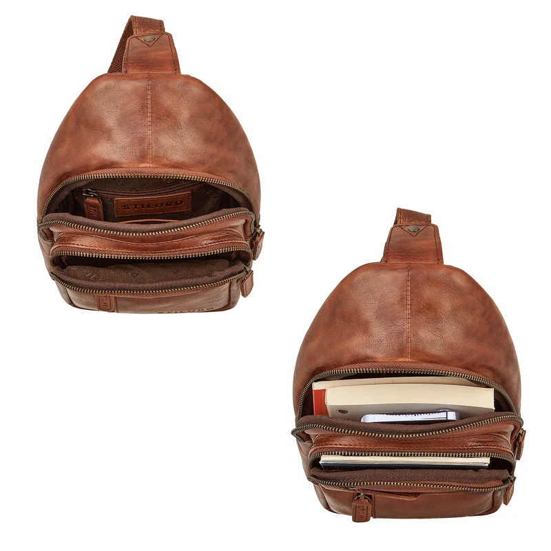"Montego" 2-in-1 Sling Bag aus Echtleder für Herren