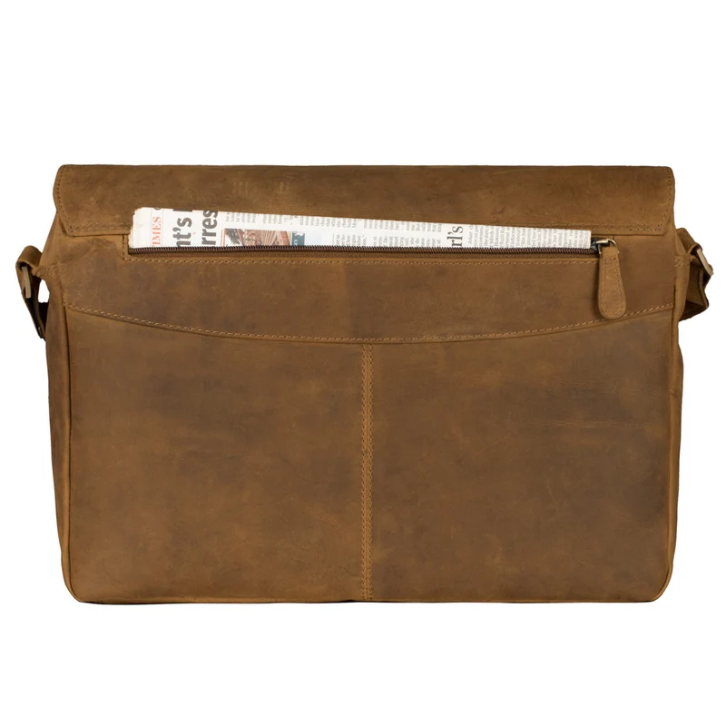"Como" Vintage Umhängetasche Herren Leder 15,6 Zoll