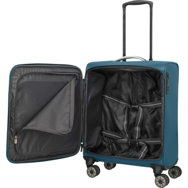 Travelite Jetpack Max 4-Rollen-Kanbinentrolley 55 cm -petrol