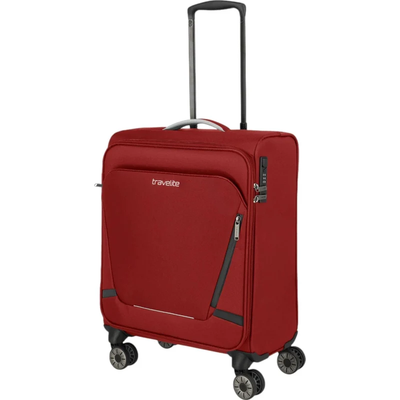 Travelite Jetpack Max 4-Rollen-Kanbinentrolley 55 cm -rot