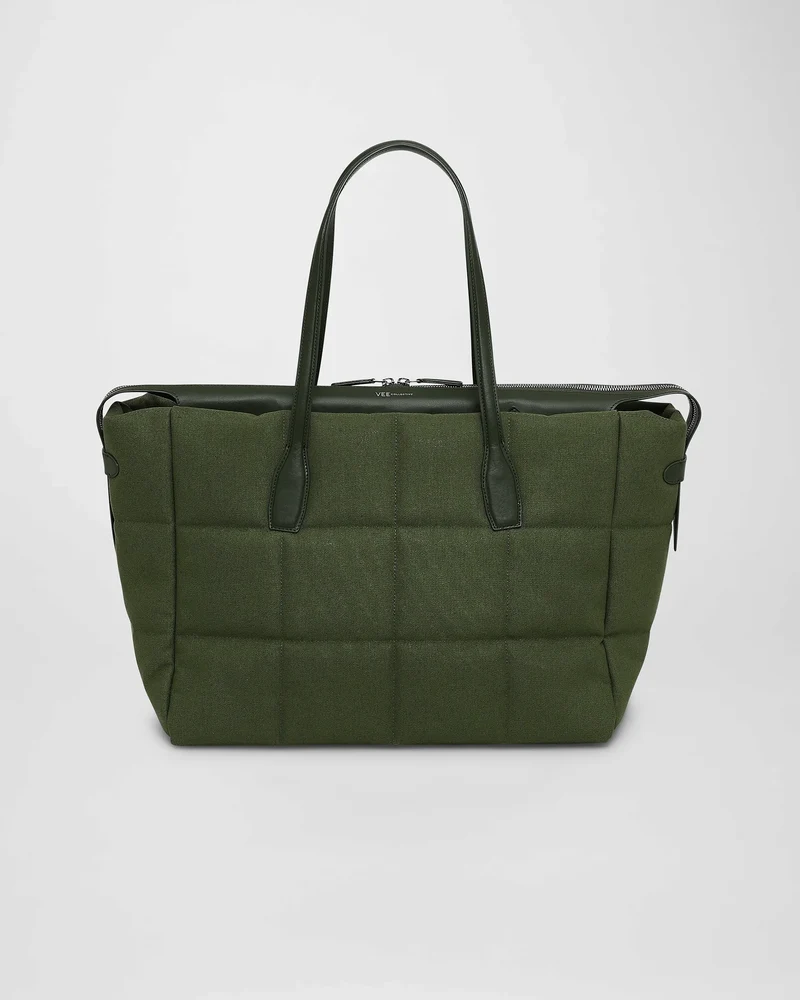 Tela Tote Large Olive Canvas