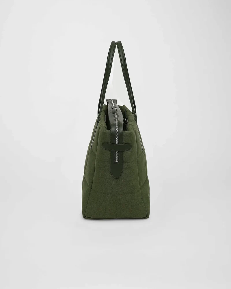 Tela Tote Large Olive Canvas