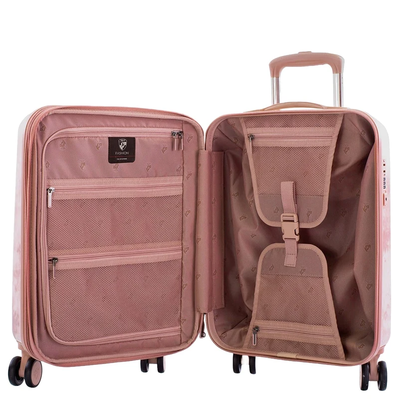 Heys Tie Dye Rose - 4-Rollen-Kabinentrolley S erw. (rose)
