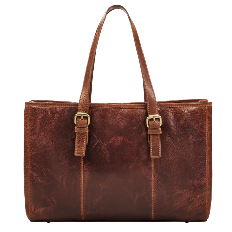 "Gaby" Echt-Leder Shopper Tasche Damen Groß mit vielen Fächern