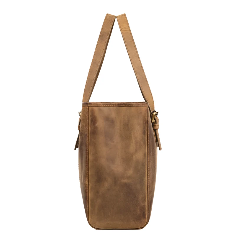 "Gaby" Echt-Leder Shopper Tasche Damen Groß mit vielen Fächern
