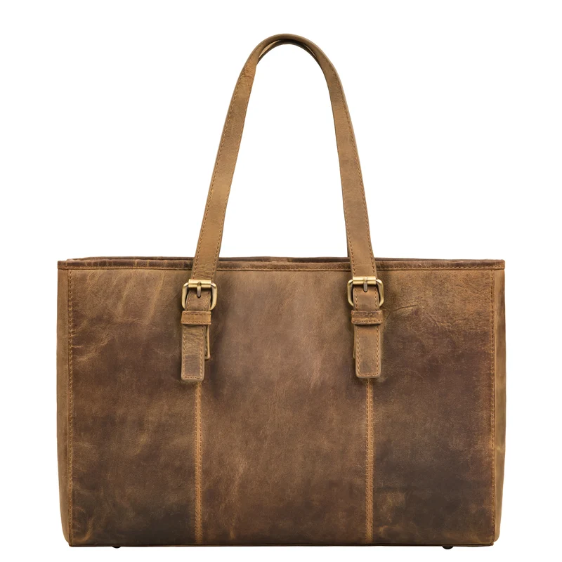 "Gaby" Echt-Leder Shopper Tasche Damen Groß mit vielen Fächern