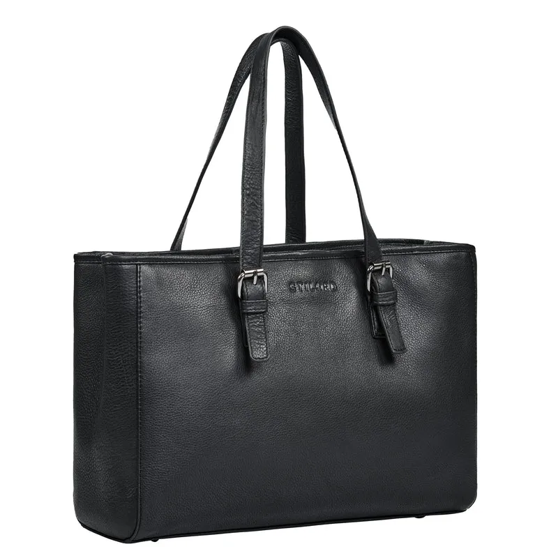 "Gaby" Echt-Leder Shopper Tasche Damen Groß mit vielen Fächern