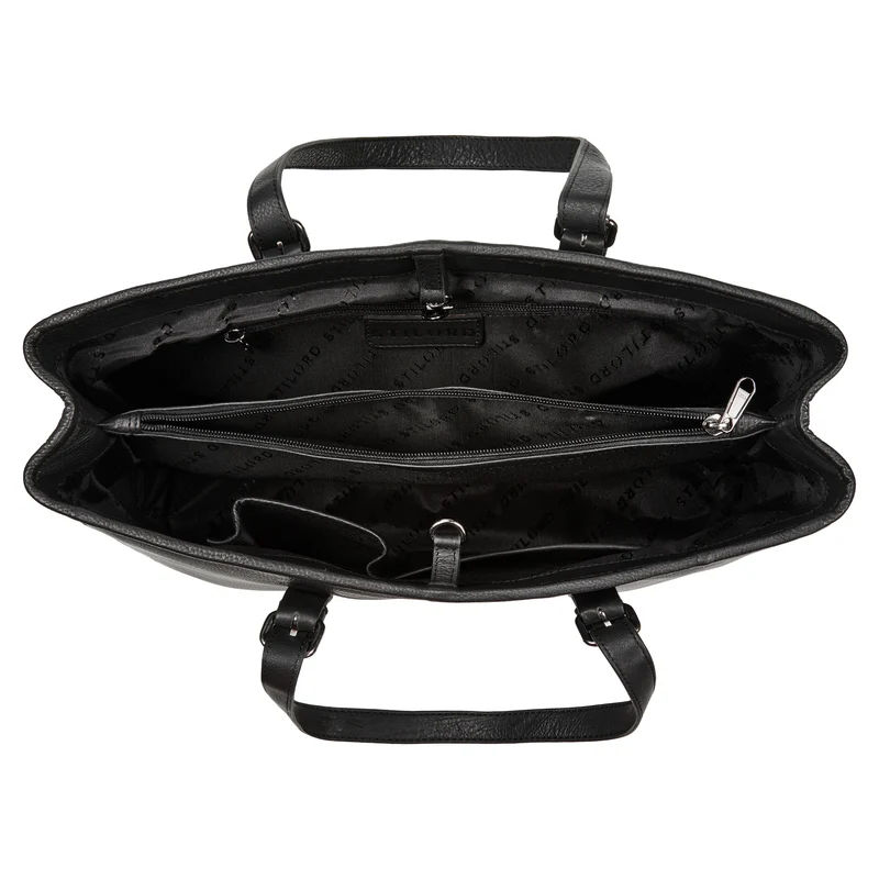 "Gaby" Echt-Leder Shopper Tasche Damen Groß mit vielen Fächern