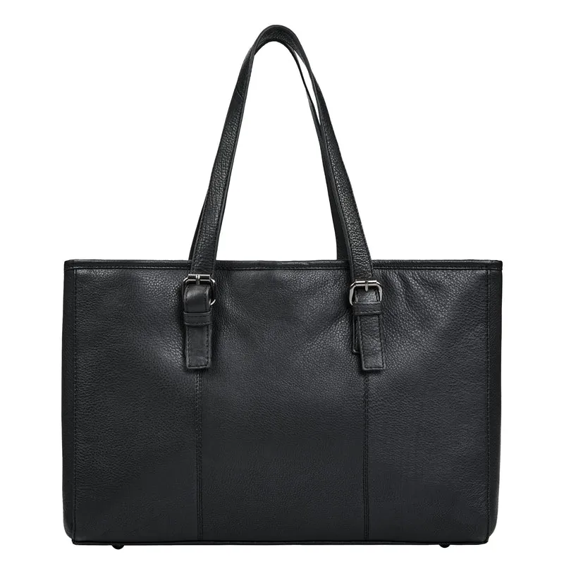 "Gaby" Echt-Leder Shopper Tasche Damen Groß mit vielen Fächern