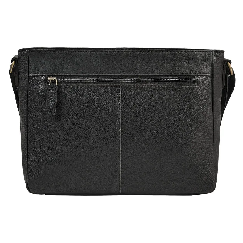"Bianca" Mittelgroße Damen Ledertasche mit Reißverschluss