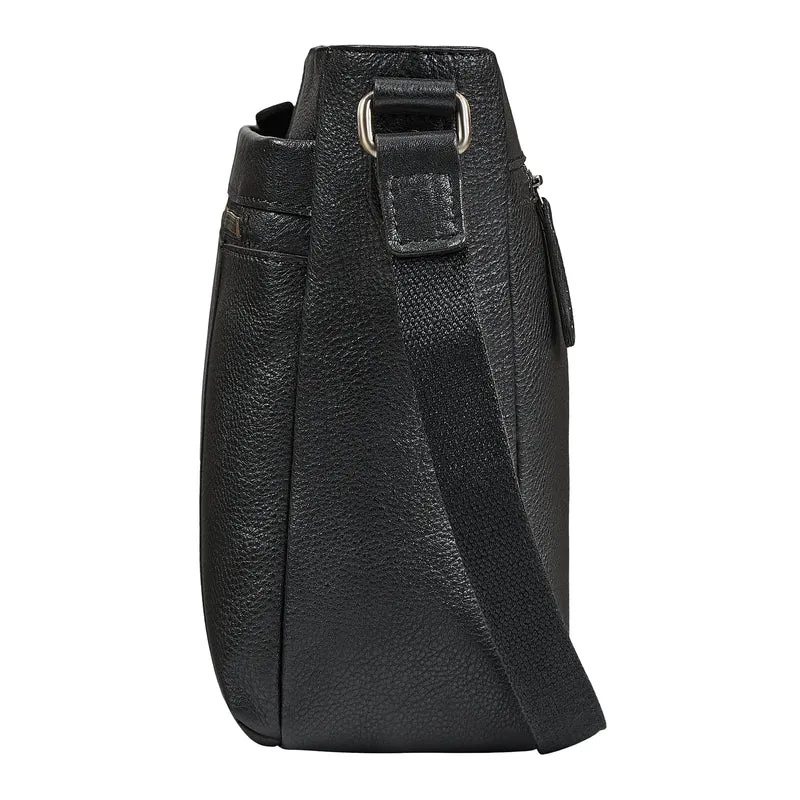 "Bianca" Mittelgroße Damen Ledertasche mit Reißverschluss