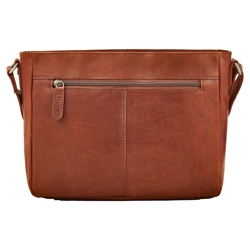 "Bianca" Mittelgroße Damen Ledertasche mit Reißverschluss