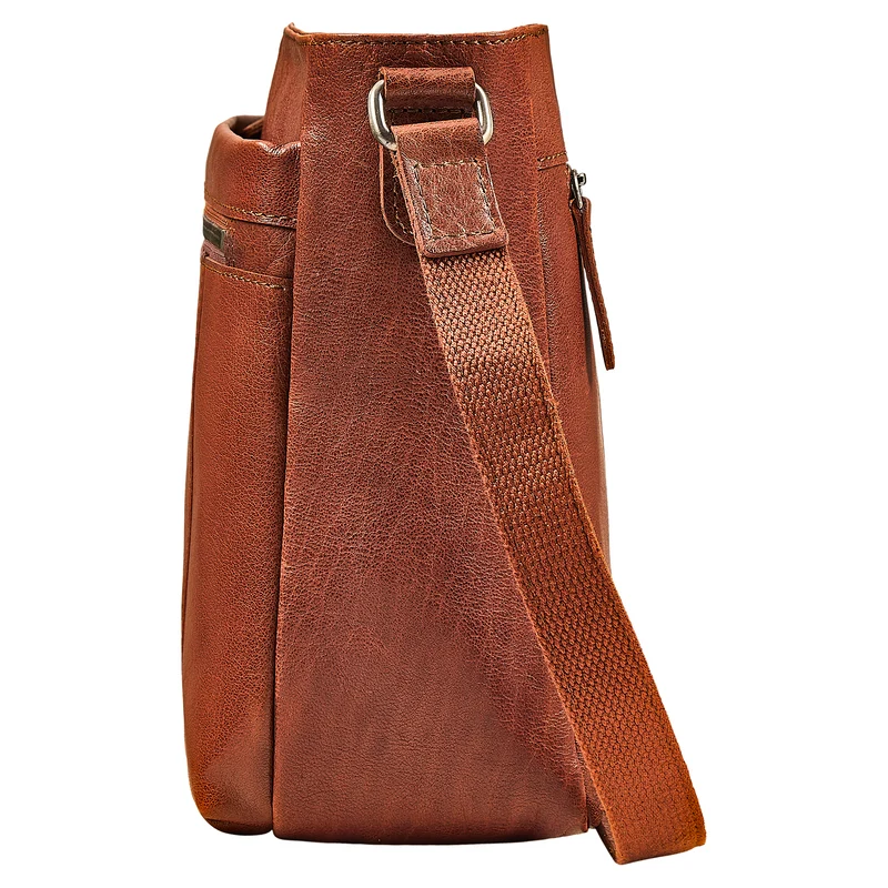"Bianca" Mittelgroße Damen Ledertasche mit Reißverschluss
