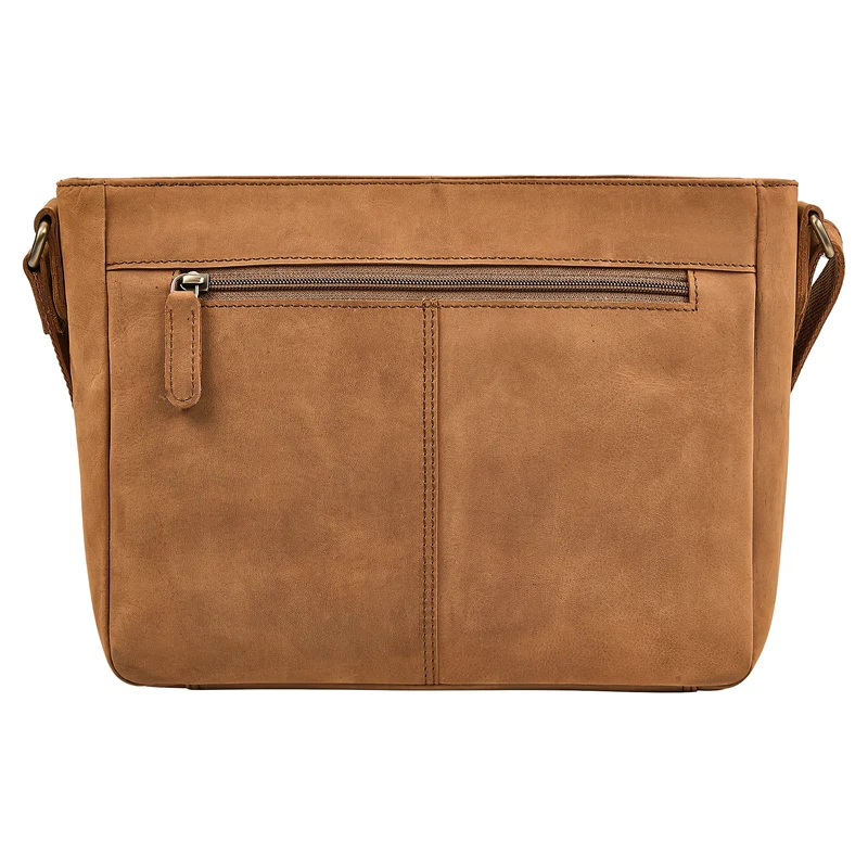"Bianca" Mittelgroße Damen Ledertasche mit Reißverschluss