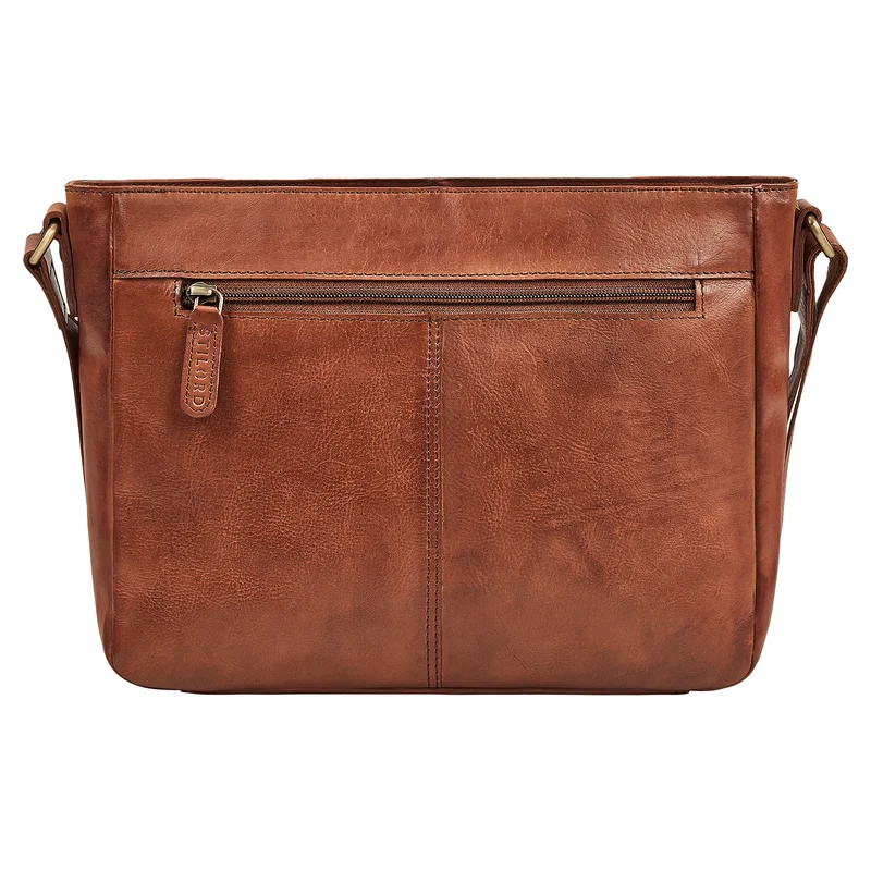 "Bianca" Mittelgroße Damen Ledertasche mit Reißverschluss