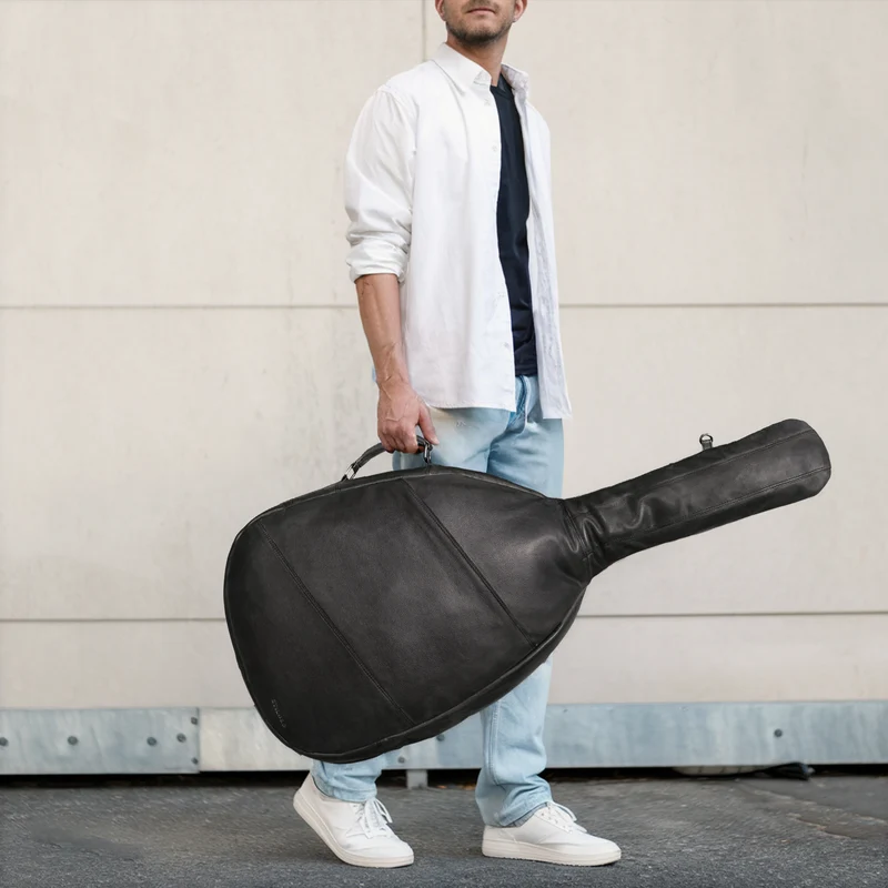 "Elvis" Premium Leder Gitarrentasche für 4/4 Gitarren 39", 40" und 41"