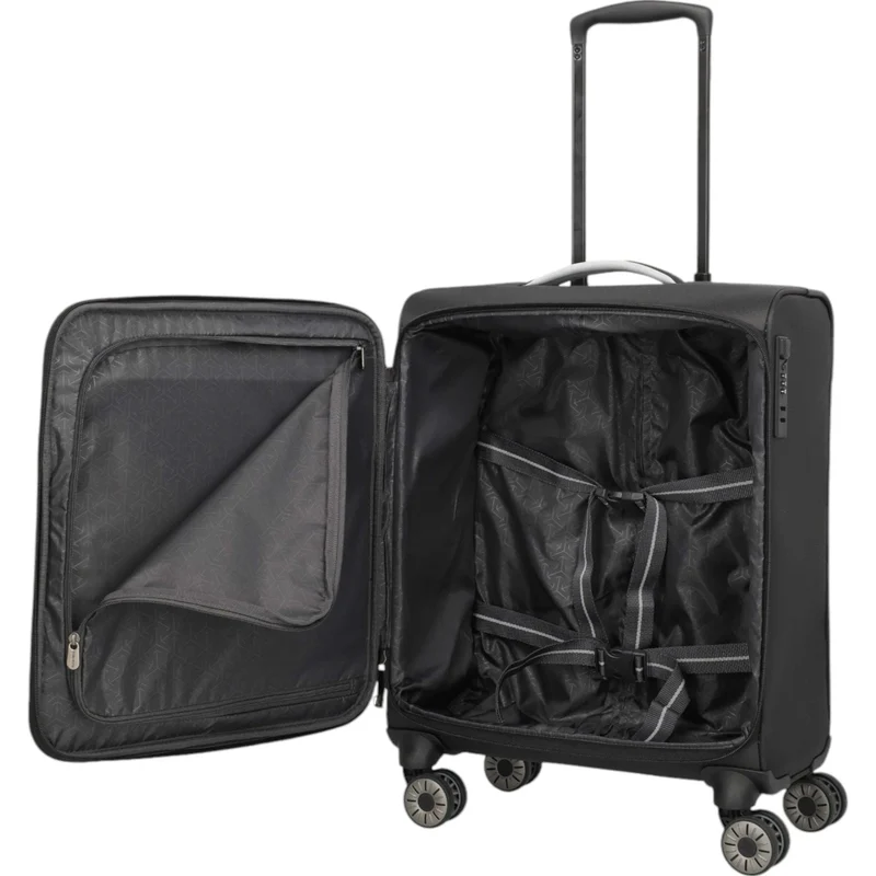 Travelite Jetpack Max 4-Rollen-Kanbinentrolley 55 cm -schwarz