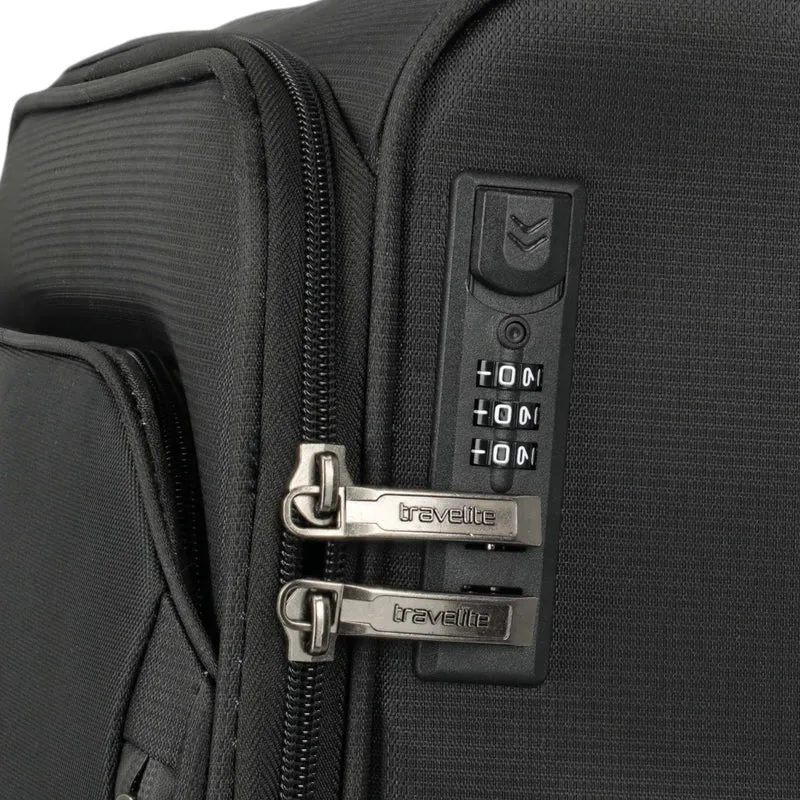 Travelite Jetpack Max 4-Rollen-Kanbinentrolley 55 cm -schwarz