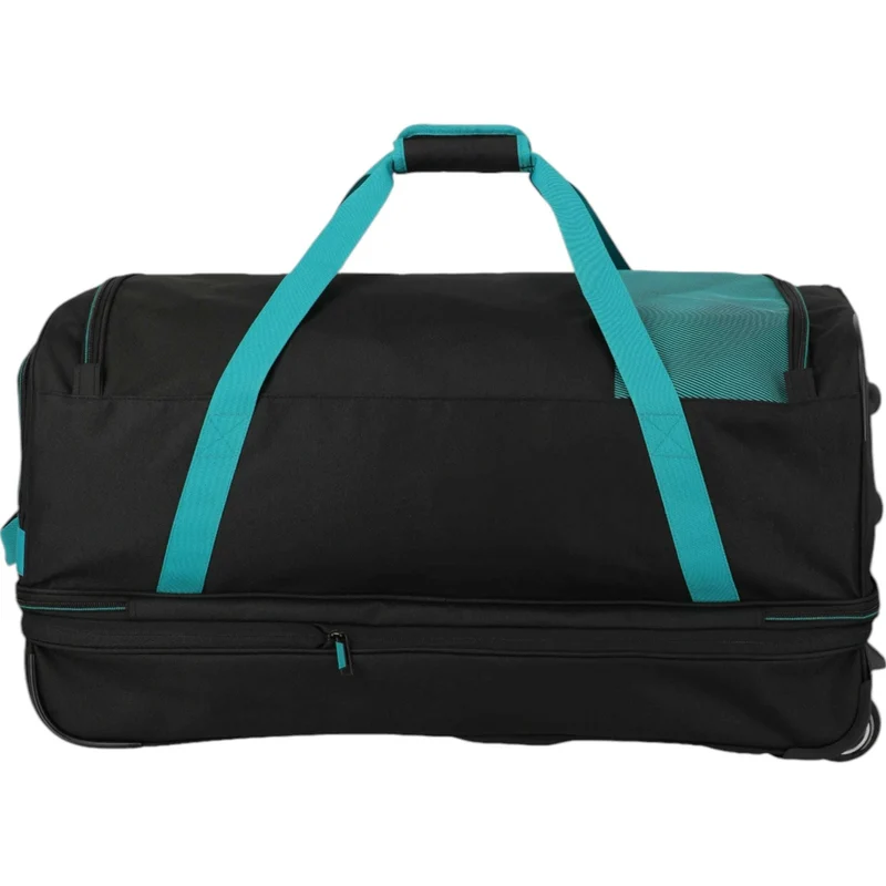 Travelite Basics Rollenreisetasche erweiterbar 70 cm -schwarz/petrol