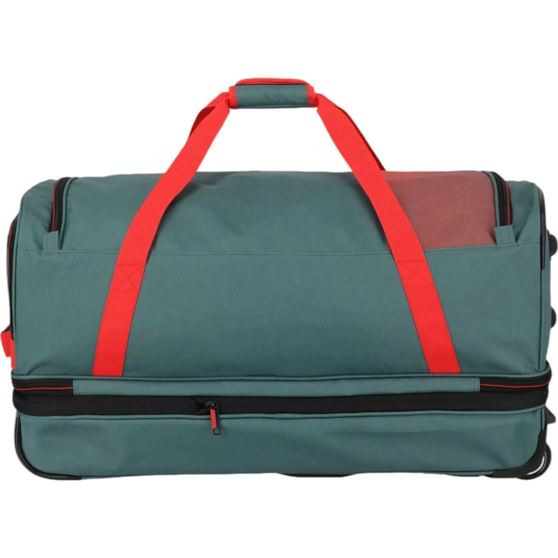 Travelite Basics Rollenreisetasche erweiterbar 70 cm -Grün/Orange