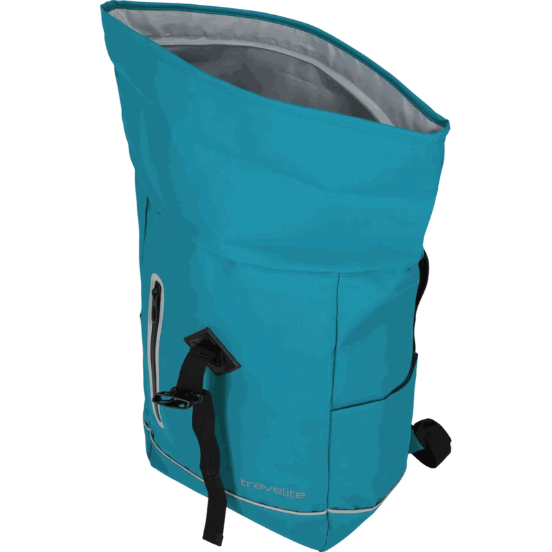 Travelite Basics Rollup Rucksack aus Plane 48 cm -Harbor Blue
