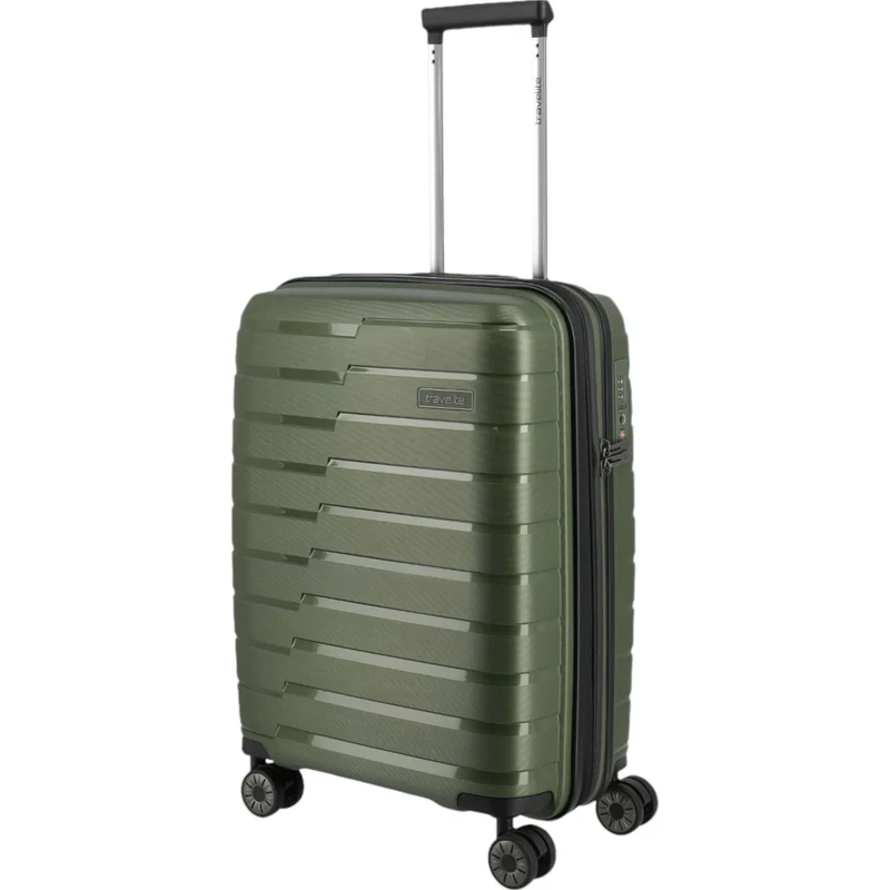 Travelite Air Base 4-Rollen-Kabinentrolley S erweiterbar 55 cm -Olive