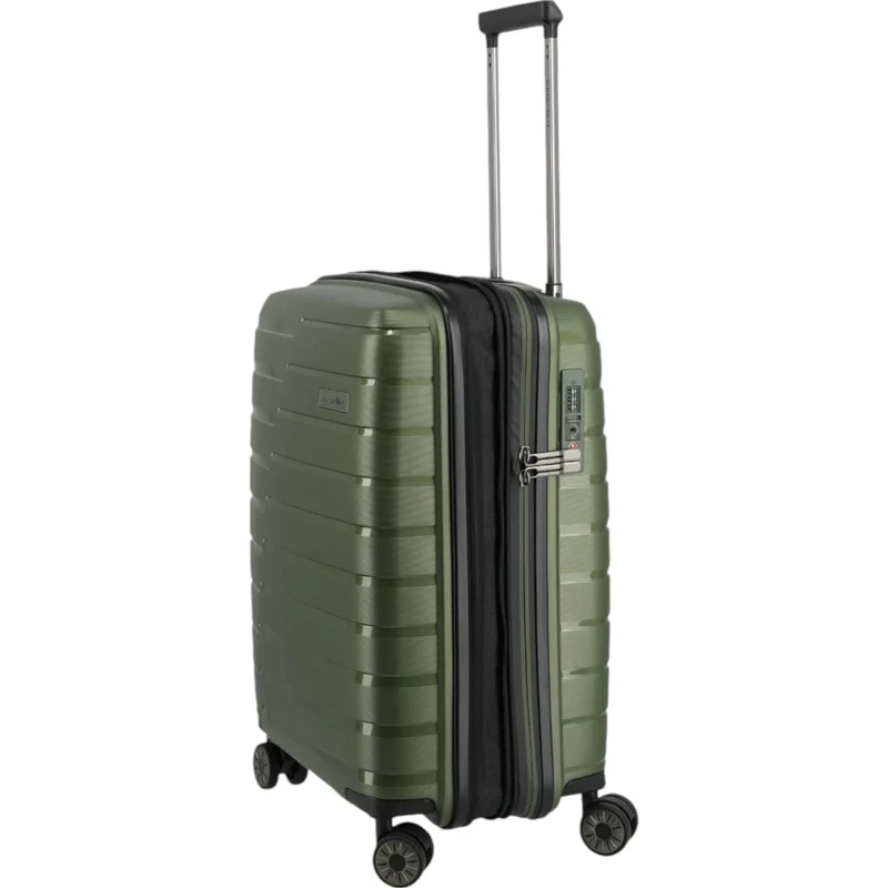 Travelite Air Base 4-Rollen-Kabinentrolley S erweiterbar 55 cm -Olive
