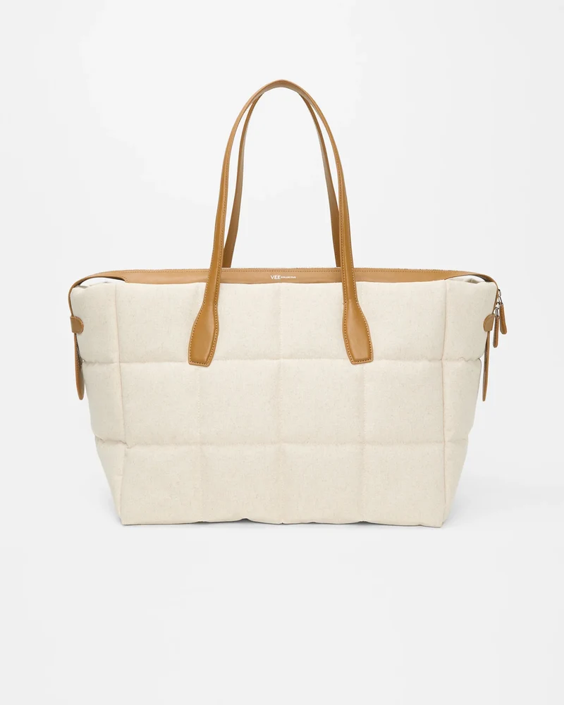 Tela Tote Large Natural Tan Canvas
