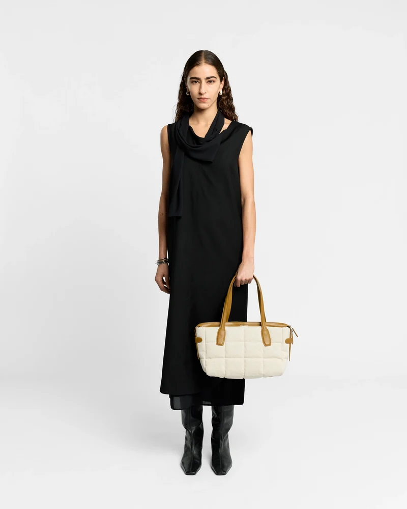 Tela Tote Small Natural Tan Canvas