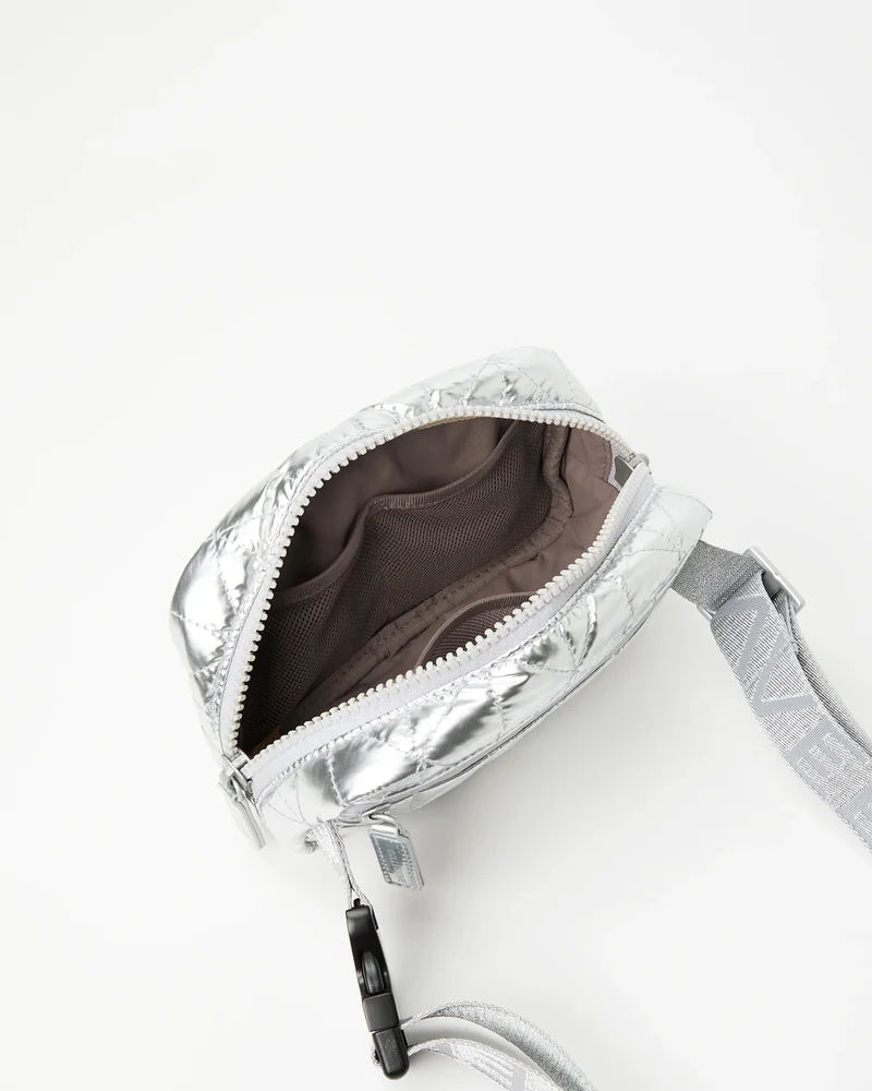 Vee Belt Bag Chrome Metallic
